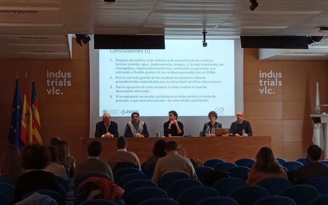 JORNADAS TÉCNICAS PARA LA GESTIÓN SOSTENIBLE Y CIRCULAR DE RESIDUOS DERIVADOS DE LA DANA